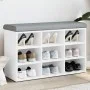 Bank Schuhmacher aus weißem Ingenieurholz 82x32x50 cm von , Bänke für Hallen und Lager - Ref: Foro24-835103, Preis: 63,36 €, ...