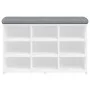 Bank Schuhmacher aus weißem Ingenieurholz 82x32x50 cm von , Bänke für Hallen und Lager - Ref: Foro24-835103, Preis: 63,36 €, ...