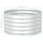 Silver galvanized steel flower bed 80x80x44 cm by vidaXL, Pots and planters - Ref: Foro24-45520, Price: 100,53 €, Discount: %