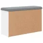 Bank Schuhmacher aus weißem Ingenieurholz 82x32x50 cm von , Bänke für Hallen und Lager - Ref: Foro24-835103, Preis: 63,36 €, ...