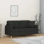 2-seater sofa with black fabric cushions 140 cm by , Sofas - Ref: Foro24-3200913, Price: 224,62 €, Discount: %