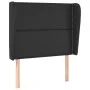 Headboard with black synthetic leather ears 103x23x118/128cm by , Headboards and footboards - Ref: Foro24-3117900, Price: 66,...