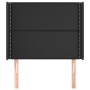 Headboard with black synthetic leather ears 103x16x118/128 cm by , Headboards and footboards - Ref: Foro24-3119524, Price: 62...