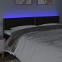 Kopfteil mit LED aus schwarzem Kunstleder 200x5x78/88 cm von , Kopf- und Fußteile - Ref: Foro24-3121580, Preis: 57,29 €, Raba...