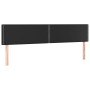 Kopfteil mit LED aus schwarzem Kunstleder 200x5x78/88 cm von , Kopf- und Fußteile - Ref: Foro24-3121580, Preis: 57,29 €, Raba...