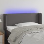 Headboard with LED gray synthetic leather 83x16x78/88 cm by , Headboards and footboards - Ref: Foro24-3123172, Price: 45,50 €...