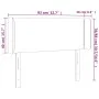 Kopfteil mit LED-grauem Kunstleder 83x16x78/88 cm von , Kopf- und Fußteile - Ref: Foro24-3123172, Preis: 47,64 €, Rabatt: %