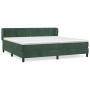 Box spring bed with dark green velvet mattress 200x200 cm by , Beds and slatted bases - Ref: Foro24-3131102, Price: 611,04 €,...