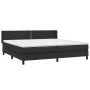 Box spring bed with black synthetic leather mattress 200x200 cm by , Beds and slatted bases - Ref: Foro24-3130739, Price: 553...