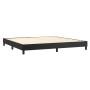 Box spring bed with black synthetic leather mattress 200x200 cm by , Beds and slatted bases - Ref: Foro24-3130739, Price: 561...