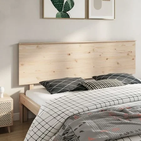 Cabecero de cama madera maciza de pino 204x6x82,5 cm de , Cabeceros y pies de cama - Ref: Foro24-819190, Precio: 76,58 €, Des...