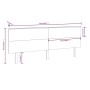 Cabecero de cama madera maciza de pino 204x6x82,5 cm de , Cabeceros y pies de cama - Ref: Foro24-819190, Precio: 77,80 €, Des...