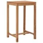 High garden table solid teak wood 60x60x105 cm by , Garden tables - Ref: Foro24-287235, Price: 189,85 €, Discount: %