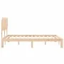 Bettgestell mit Massivholzkopfteil 140x190 cm von , Betten und Lattenroste - Ref: Foro24-3193706, Preis: 127,34 €, Rabatt: %