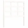 Estructura de cama individual con cabecero madera maciza blanco de , Camas y somieres - Ref: Foro24-3193947, Precio: 110,86 €...