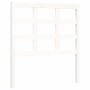 Single bed frame with white solid wood headboard by , Beds and slatted bases - Ref: Foro24-3193947, Price: 112,53 €, Discount: %