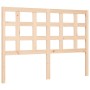 Bed frame with solid wood headboard 140x190 cm by , Beds and slatted bases - Ref: Foro24-3193966, Price: 126,08 €, Discount: %