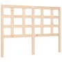 Bed frame with solid wood headboard 140x190 cm by , Beds and slatted bases - Ref: Foro24-3193966, Price: 119,51 €, Discount: %