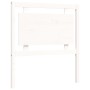Estructura de cama individual con cabecero madera maciza blanco de , Camas y somieres - Ref: Foro24-3194012, Precio: 121,08 €...