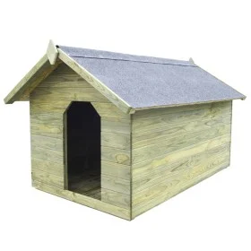 Garden dog house with open roof made of treated pine wood by vidaXL, Dog kennels - Ref: Foro24-45152, Price: 286,93 €, Discou...