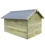 Garden dog house with open roof made of treated pine wood by vidaXL, Dog kennels - Ref: Foro24-45152, Price: 286,93 €, Discou...