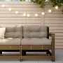 Sofá esquinero de madera maciza de pino marrón miel by , Modular outdoor sofas - Ref: Foro24-825502, Price: 55,99 €, Discount: %