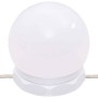 Juego de tocador con LED madera contrachapada negro