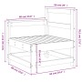 Sofá esquinero de madera maciza de pino marrón miel by , Modular outdoor sofas - Ref: Foro24-825502, Price: 56,52 €, Discount: %