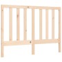 Bed frame with solid wood headboard 140x190 cm by , Beds and slatted bases - Ref: Foro24-3193771, Price: 126,57 €, Discount: %
