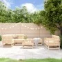 Juego de muebles de jardín 8 piezas madera maciza de pino de , Conjuntos de jardín - Ref: Foro24-3186221, Precio: 373,30 €, D...
