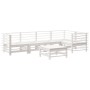 Juego de muebles de jardín 6 piezas madera maciza pino blanco von , Gartensets - Ref: Foro24-3186474, Preis: 410,01 €, Rabatt: %
