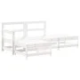 Juego de muebles de jardín 4 pzas madera maciza de pino blanco de , Conjuntos de jardín - Ref: Foro24-3186488, Precio: 295,42...