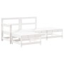Juego de muebles de jardín 4 pzas madera maciza de pino blanco by , Garden sets - Ref: Foro24-3186488, Price: 299,86 €, Disco...