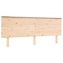 Bed frame with solid wood headboard 200x200 cm by , Beds and slatted bases - Ref: Foro24-3193421, Price: 175,52 €, Discount: %