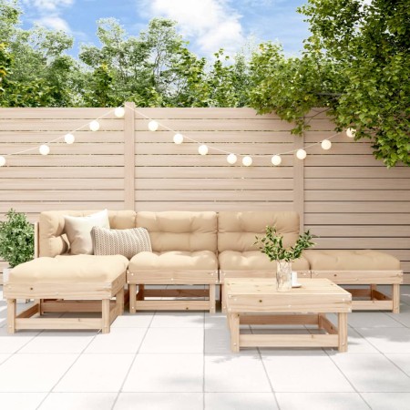 Juego de muebles de jardín 6 piezas madera maciza de pino von , Gartensets - Ref: Foro24-3186305, Preis: 276,13 €, Rabatt: %