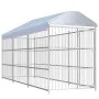 Outdoor kennel with roof 450x150 cm by vidaXL, Dog kennels and fences - Ref: Foro24-144623, Price: 883,65 €, Discount: %