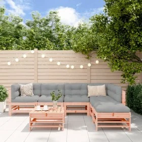 Juego de muebles de jardín 7 pzas madera maciza abeto Douglas by , Garden sets - Ref: Foro24-3186443, Price: 373,13 €, Discou...