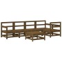 Juego muebles de jardín 6 piezas madera maciza pino marrón miel by , Garden sets - Ref: Foro24-3186469, Price: 362,01 €, Disc...
