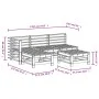 Juego de sofás de jardín 5 piezas madera maciza de pino gris by , Garden sets - Ref: Foro24-3186559, Price: 312,97 €, Discoun...