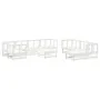 Juego de muebles de jardín 10 piezas madera maciza pino blanco de , Conjuntos de jardín - Ref: Foro24-3186565, Precio: 560,74...