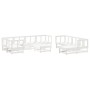 Juego de muebles de jardín 10 piezas madera maciza pino blanco by , Garden sets - Ref: Foro24-3186565, Price: 568,06 €, Disco...