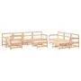 Juego muebles de jardín 10 piezas madera maciza pino by , Garden sets - Ref: Foro24-3186571, Price: 519,20 €, Discount: %