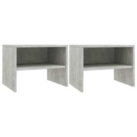 Bedside tables 2 pcs concrete plywood 40x30x30cm by vidaXL, Nightstands - Ref: Foro24-800072, Price: 37,33 €, Discount: %