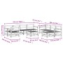 Juego muebles de jardín 10 piezas madera maciza pino by , Garden sets - Ref: Foro24-3186571, Price: 533,60 €, Discount: %
