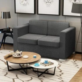 2 seater sofa dark gray fabric by , Sofas - Ref: Foro24-243583, Price: 377,94 €, Discount: %