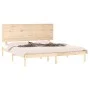 Estructura de cama de madera maciza de pino 200x200 cm de , Camas y somieres - Ref: Foro24-3104823, Precio: 156,42 €, Descuen...