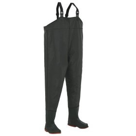 Wader with green boots size 43 by vidaXL, Waders for hunting and fishing - Ref: Foro24-133658, Price: 44,82 €, Discount: %