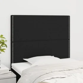Headboards 2 units of black fabric 80x5x78/88 cm by , Headboards and footboards - Ref: Foro24-3116168, Price: 44,27 €, Discou...