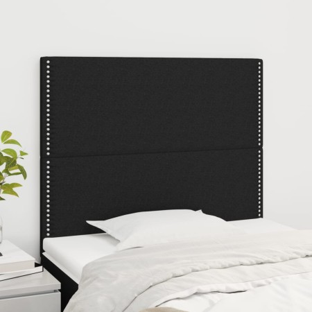 Kopfteile 2 Einheiten aus schwarzem Stoff 80x5x78/88 cm von , Kopf- und Fußteile - Ref: Foro24-3116168, Preis: 44,78 €, Rabat...