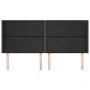 Headboard with black synthetic leather ears 203x16x118/128 cm by , Headboards and footboards - Ref: Foro24-3119548, Price: 10...